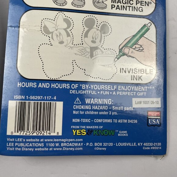 Disney Mickey Mouse 2 In 1 Books Invisible Ink Magic Pen Painting Book Set Of 2 - Picture 8 of 8